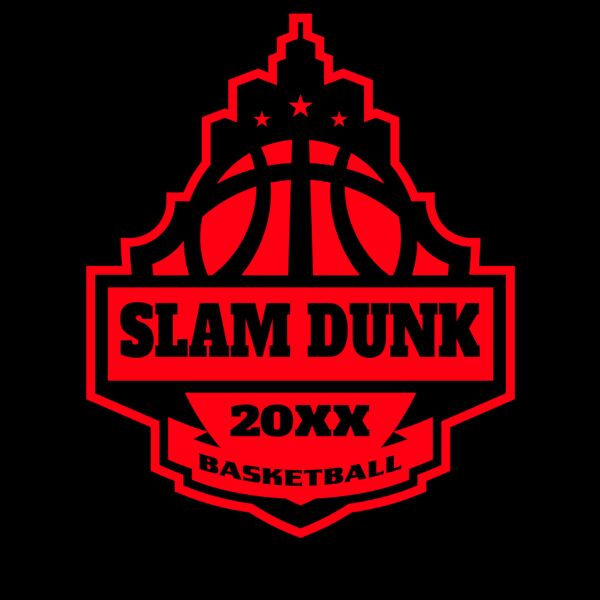 SLAM DUNK Basketball Logo Template Thumbnail