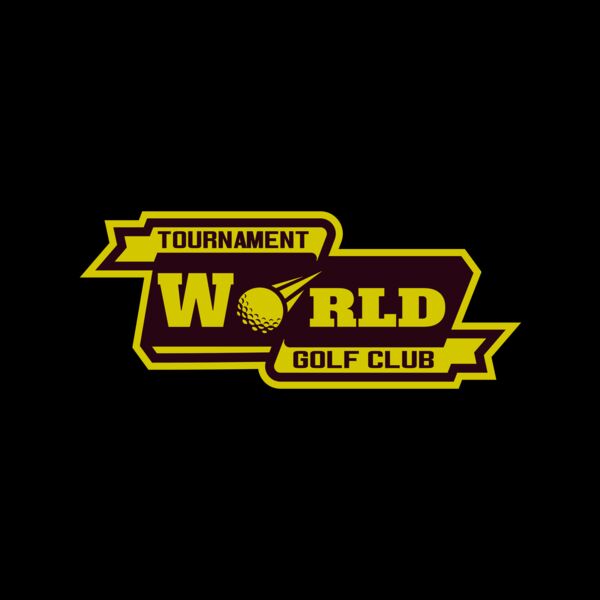 World Tournament Golf club logo template Thumbnail