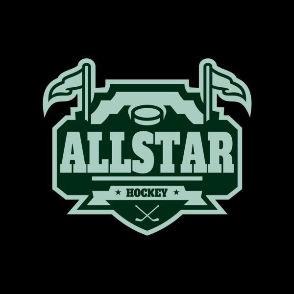 All Star Hockey Tournament logo template 02 Thumbnail