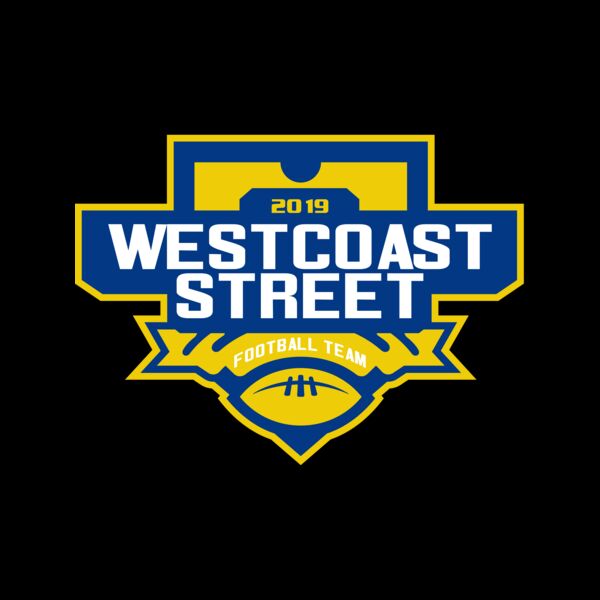 West Coast Street Football League logo template Thumbnail